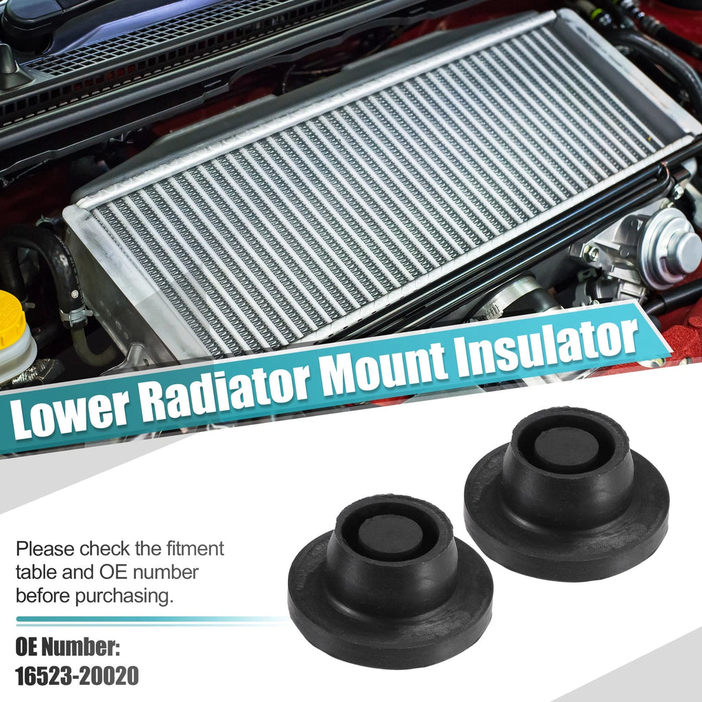 2X Upper Radiator Mount Insulator No.16523-20020 for Toyota Camry (2007–2011)