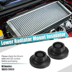2X Upper Radiator Mount Insulator No.16523-20020 for Toyota Camry (2007–2011)