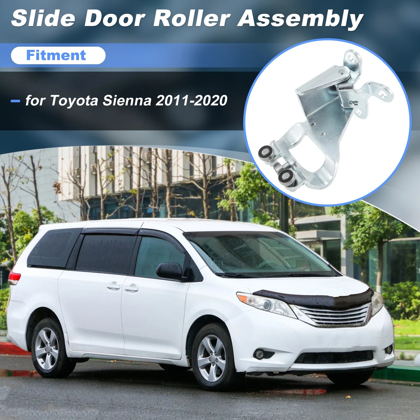 Sliding Door Roller Middle Center Bracket for Toyota Sienna (2011–2020) 6838008041
