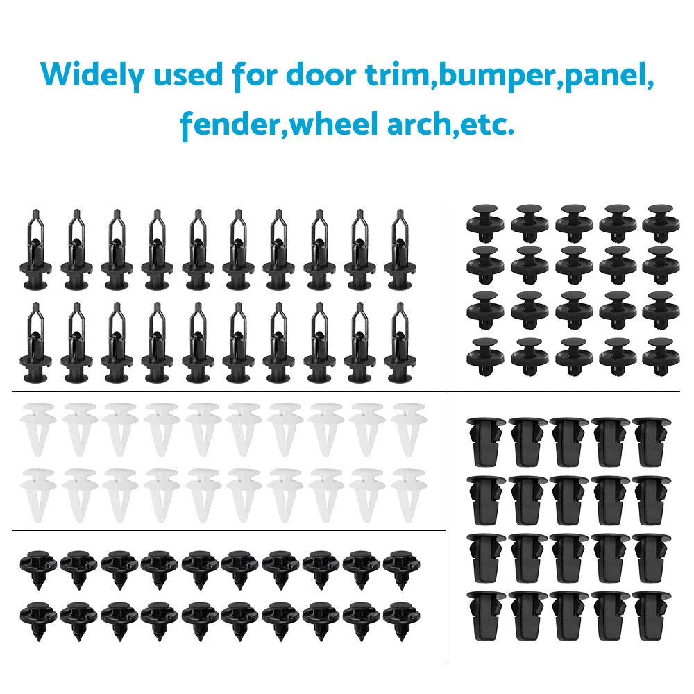 100PCS Panel Clip Lock Nut Splash Guard Rivet for Toyota Lexus