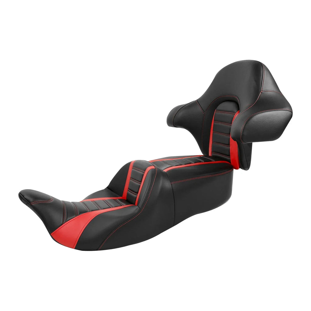 Rider Passenger Gel Seat Backrest for Harley Electra Street Glide (2014-2023)