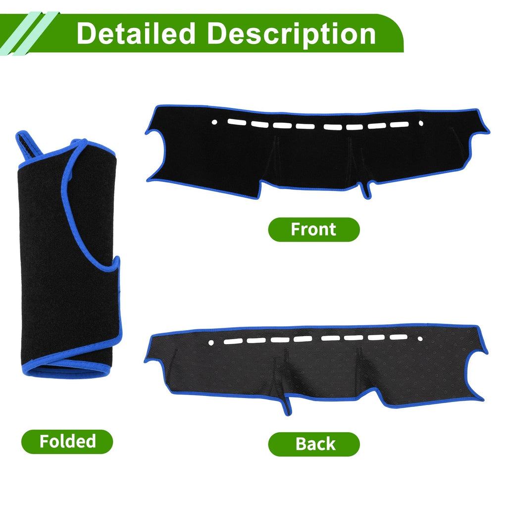 Dashboard Cover for Suzuki Jimny JB64 JB74 (2018–2023) Black Blue