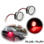 2X Red LED Side Mirror Puddle Lights for Ford F-150 Expedition Explorer Taurus