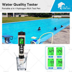 4-in-1 Hydrogen-Rich Water Quality Meter Tester for