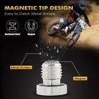 M12XP1.5 Magnetic Oil Pan Drain Bolt with Washer for Kawasaki KLR650 (1987–2016)