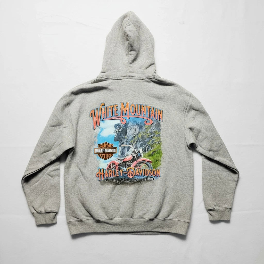 Fleece Pullover Hoodie for Harley-Davidson (Men's, Gray)