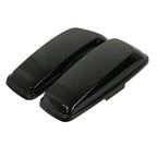 Black Hard Saddlebag Lids for Harley Touring Road King Glide (2014–2024)