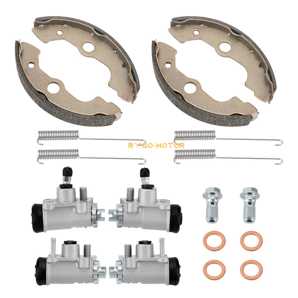 Front Brake Wheel Cylinders W/Shoes for Honda Rancher 350 TRX350TM/TE (2000–2003)
