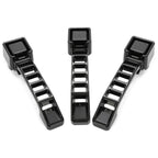 Set of 3 Black Aluminum Exterior Door Handles for Jeep Wrangler JK/JKU (2007–2018)