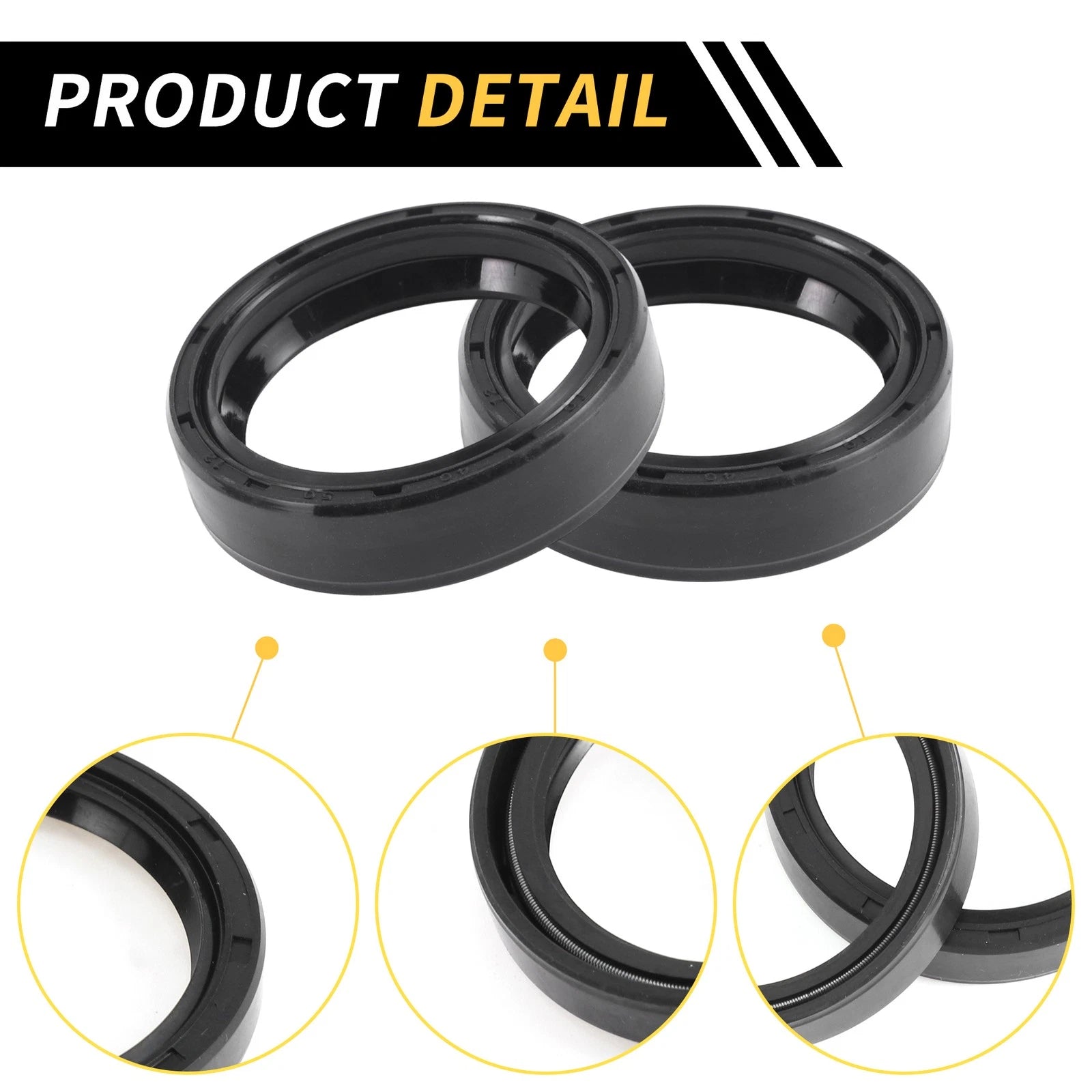 Set of 5 Oil Seal Rotary Shaft Seal NBR Rubber 40x50x12mm