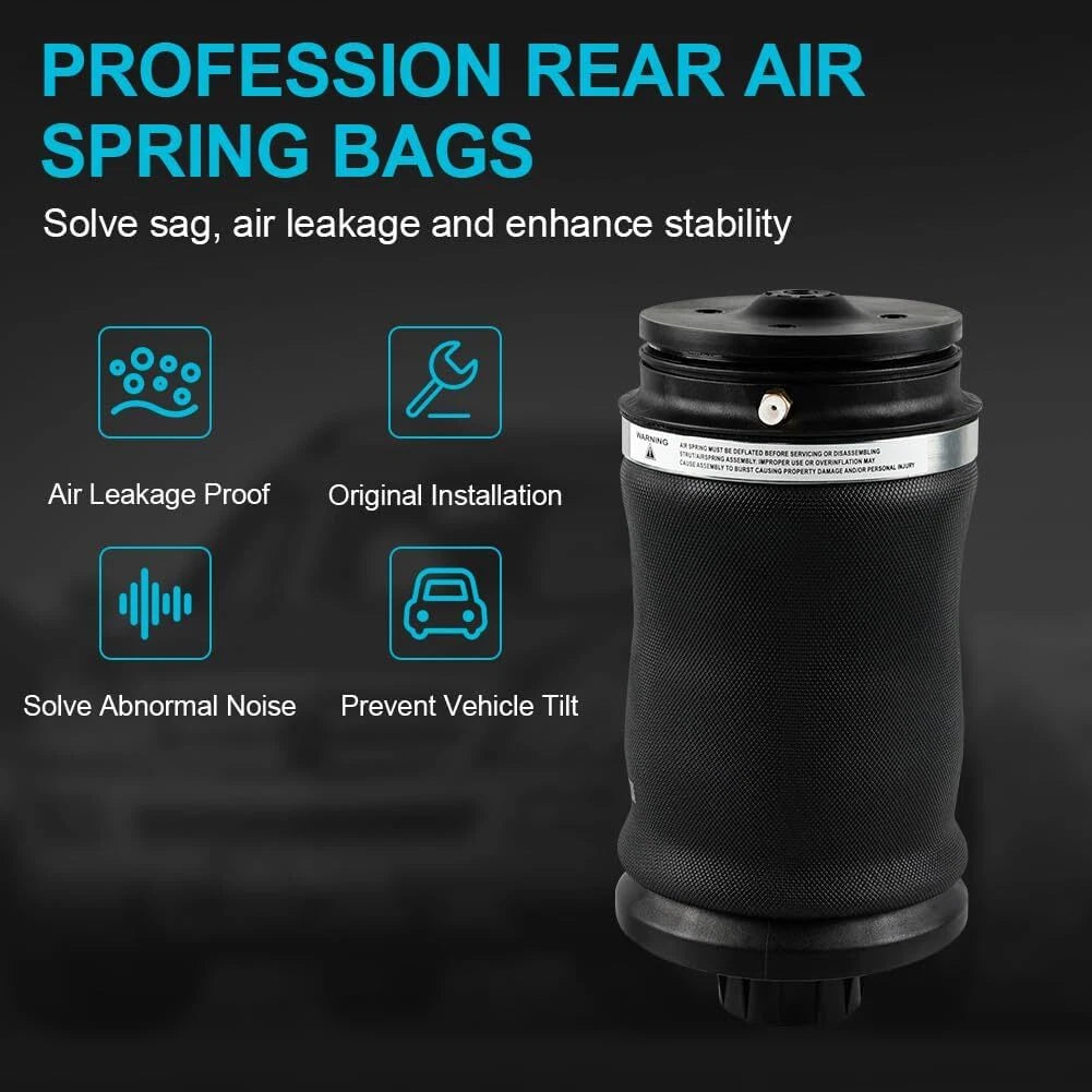 Pair Rear Air Suspension Spring Bag for Mercedes ML350 GL450 GLE (2006–2019)