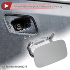 Front Left Washer Nozzle Cover Cap for Audi A4 (2013–2016) 1Pcs Silver Tone