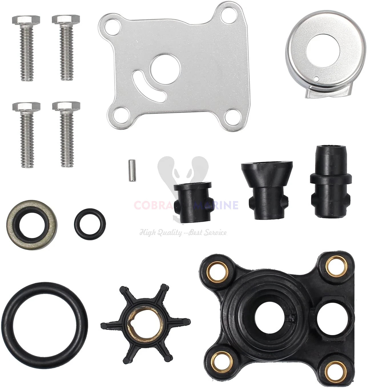 Water Pump Impeller Repair Kit for Johnson/Evinrude (9.9hp & 15hp) 394711 18-3327