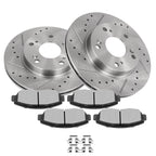 Front Rotors + Brake Pads for Honda Civic (2006–2011) Drilled & Slotted
