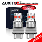 2X Red LED Brake Tail Stop Signal Light Bulbs for AUXITO 3157 3156