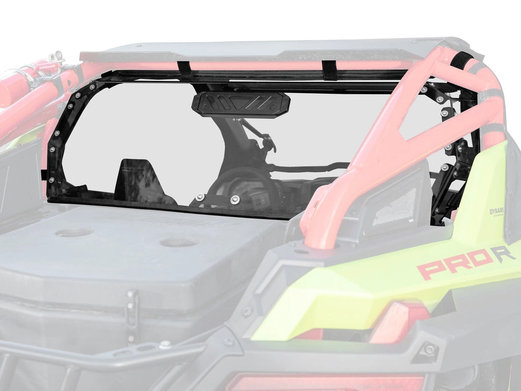 Light Tint Polycarbonate Vented Rear Windshield for Polaris RZR PRO R (2020–2023)