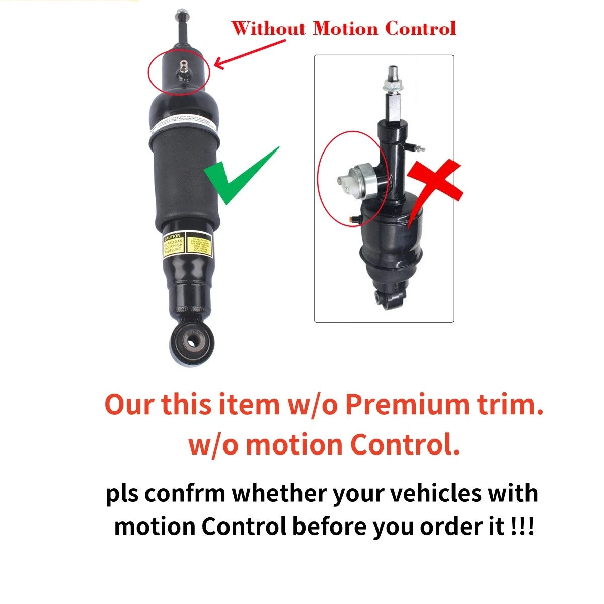 Pair Rear Air Suspension Shock Struts for Infiniti QX56 QX80 (2004–2022)