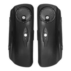 Matte Black Saddlebag Lids 6.5" Speaker Grill for Indian Chieftain (2014–2018)