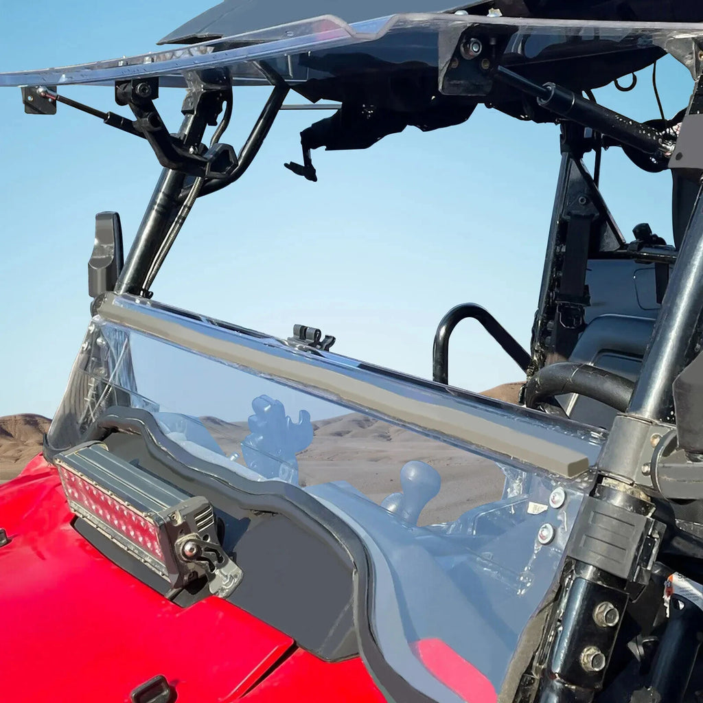 Front Scratch Resistant Flip Windshield for Honda Pioneer 700 (2014–2026)