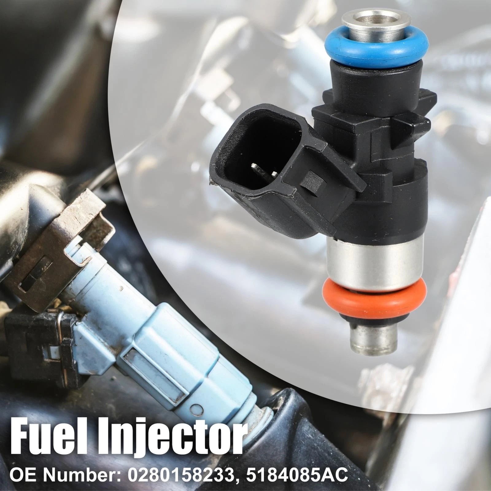 Fuel Injector 0280158233 5184085AC for Dodge Journey (2011–2017) Jeep