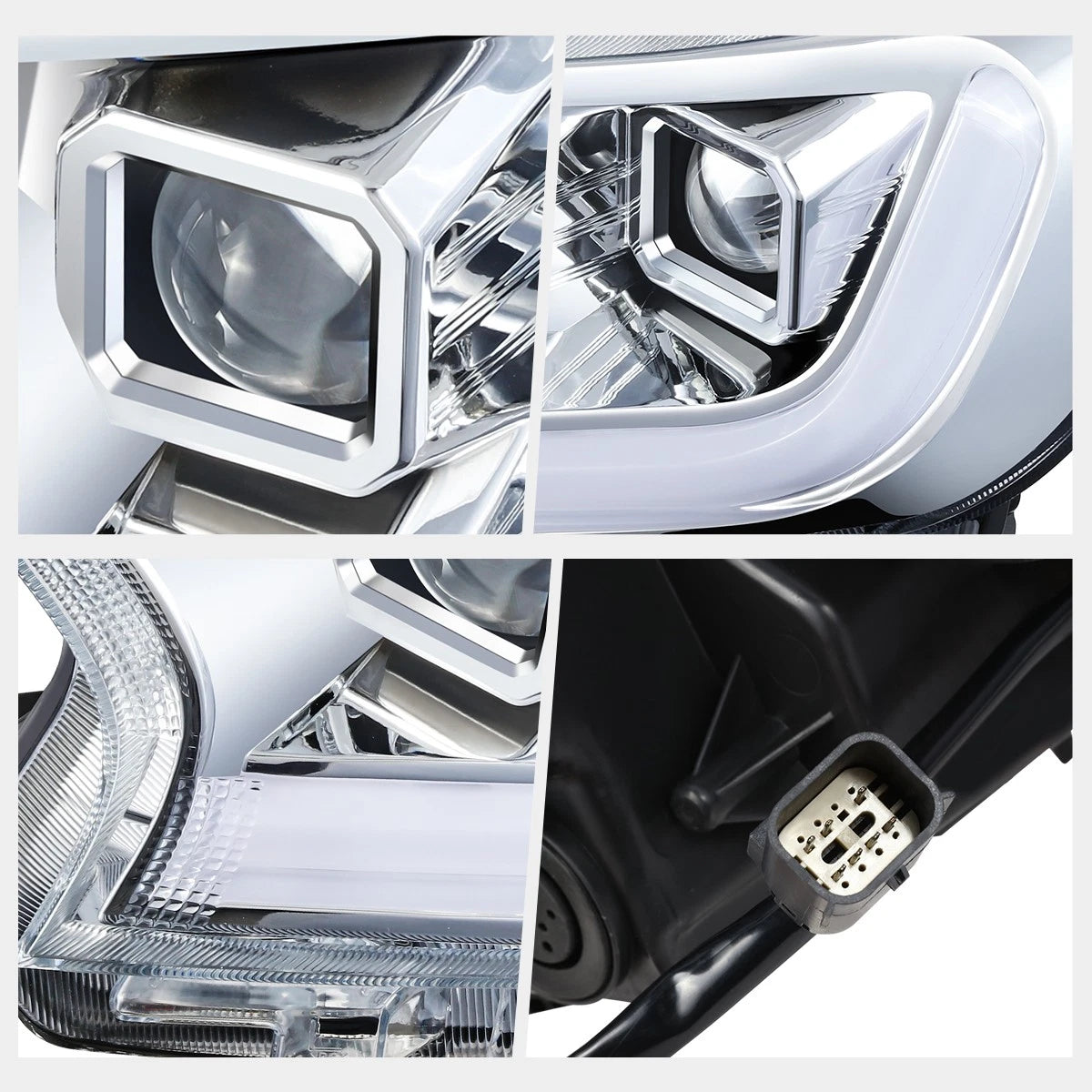 LED DRL Projector Headlights for Ford Ranger Lariat (2019–2023)