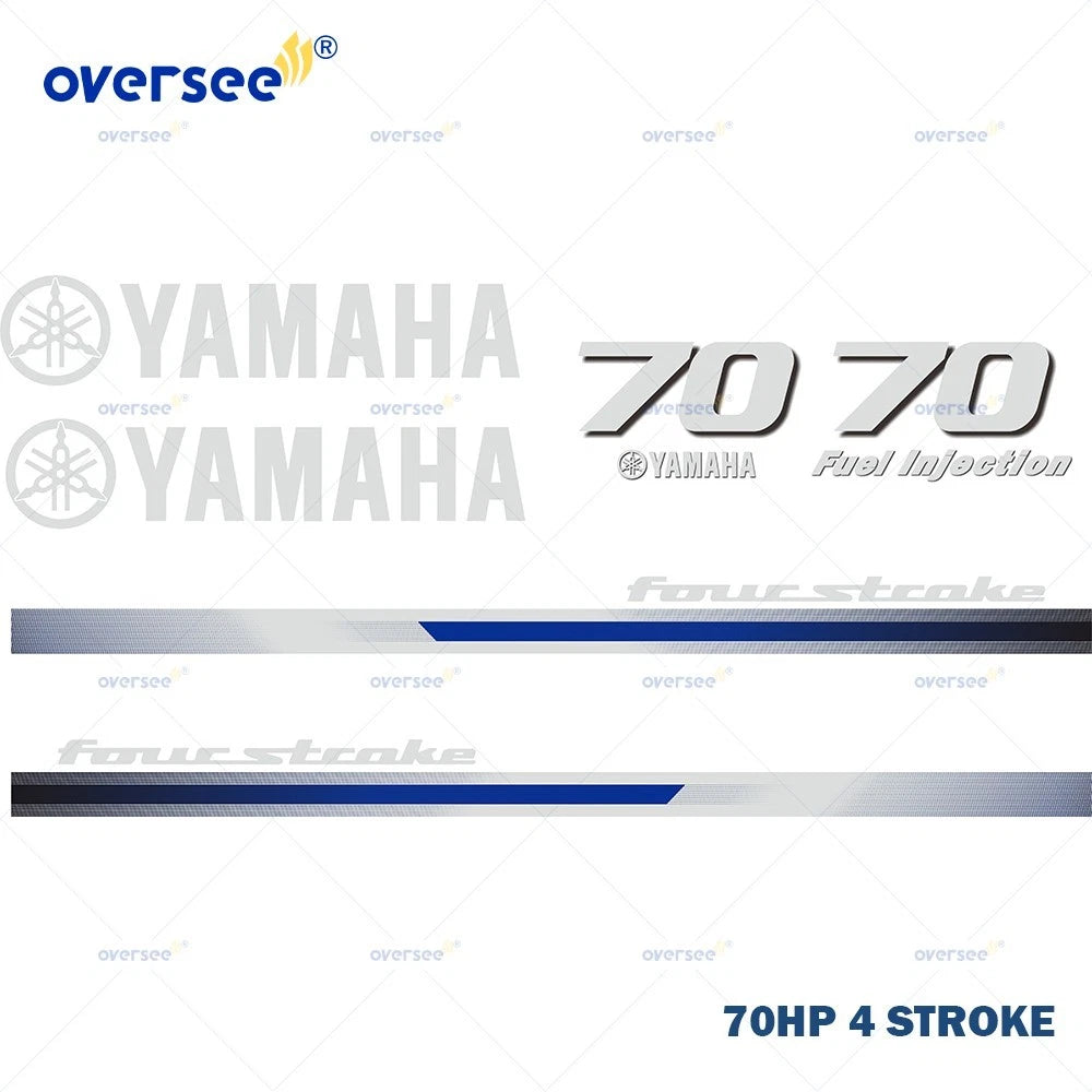 Sticker Kit for Yamaha 4T 70HP 4 Stroke Outboard (Anti-UV)