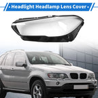1 Pcs Headlight Lens Cover for BMW X5 G05/X6 (2019–2021) PC Clear