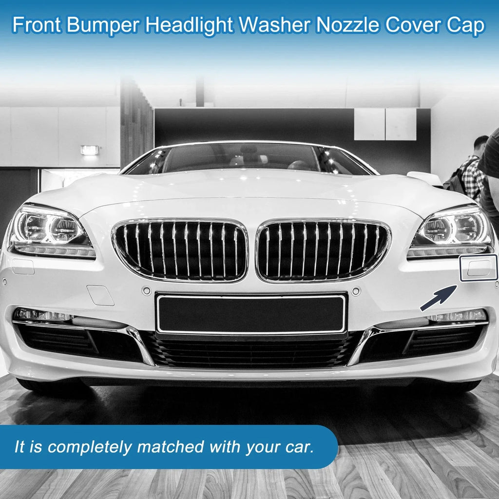 Washer Nozzle Cover Cap Front Left for BMW 640i (2012-2015) Gray