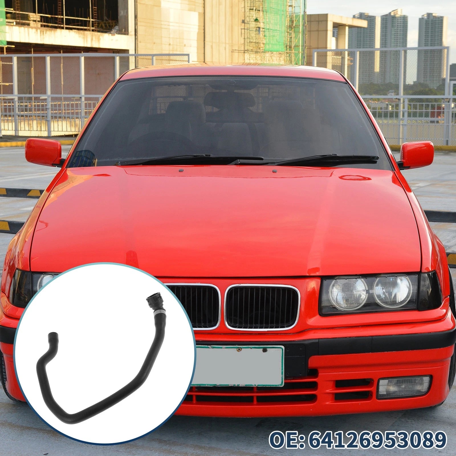 Radiator Hose for BMW E90 316i 2005-2007, E90 320i 2004-2007, No. 64126953089