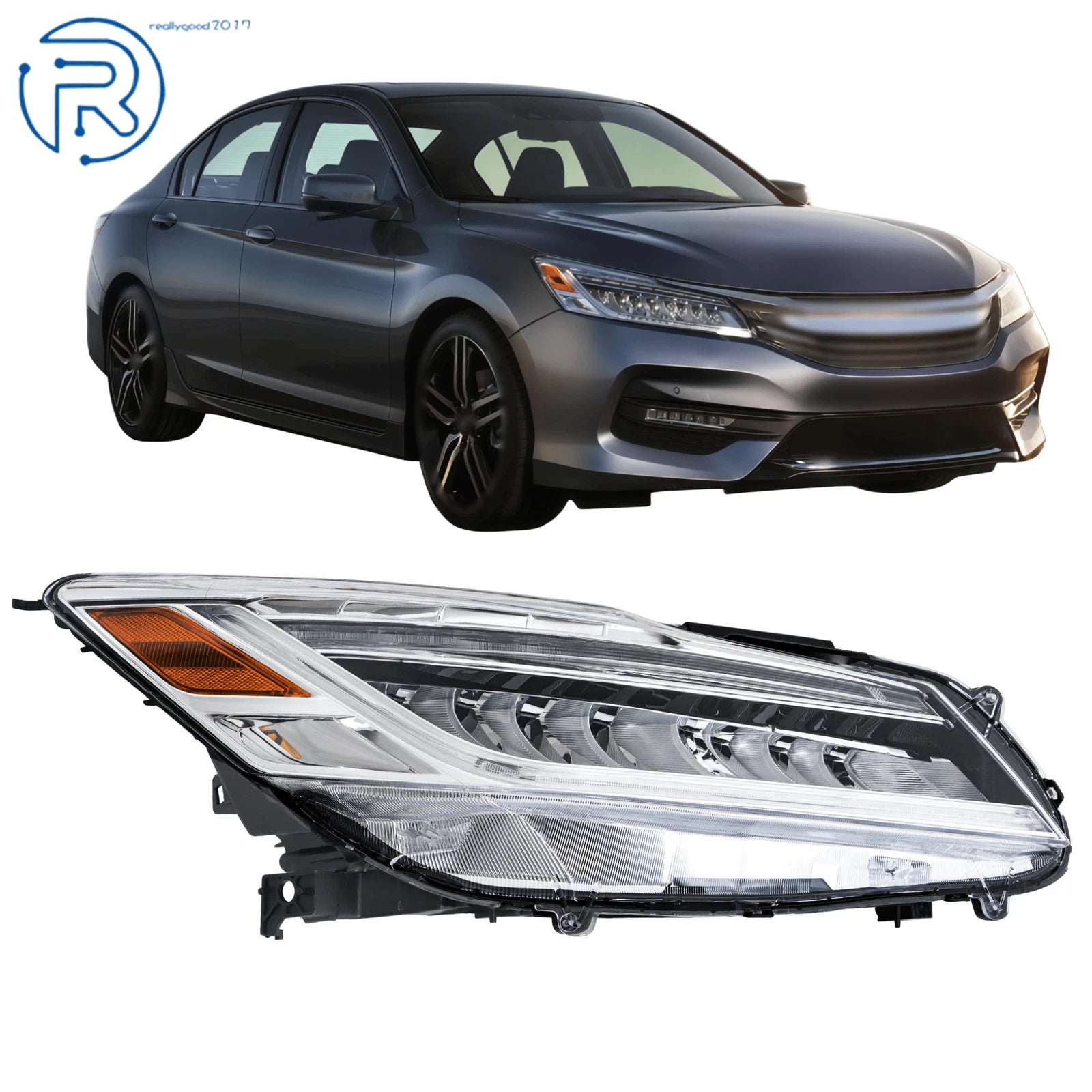 LED Headlight for Honda Accord (2016–2017) Right Side