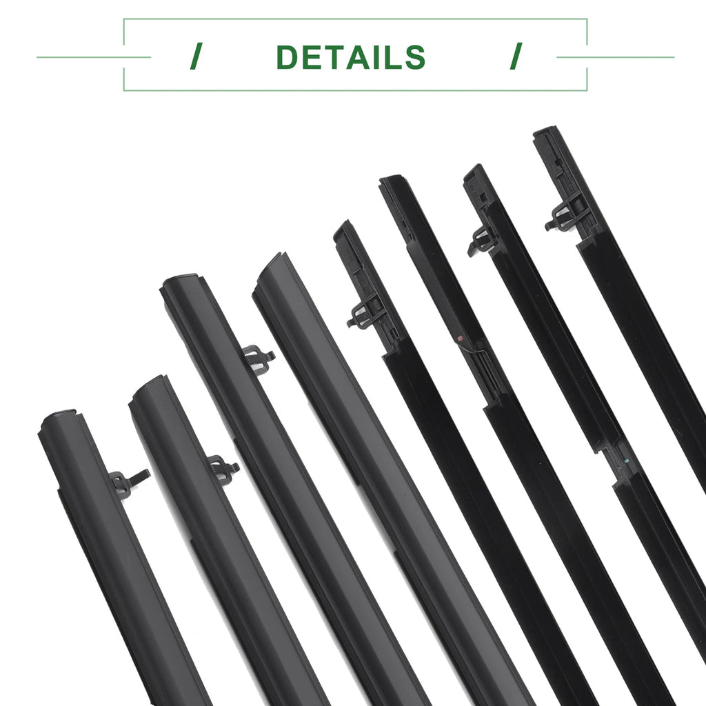 Set of 4 Weatherstrip Window Seals No.72450SNAA01/72410SNAA01 for Honda Civic (2006–2011)