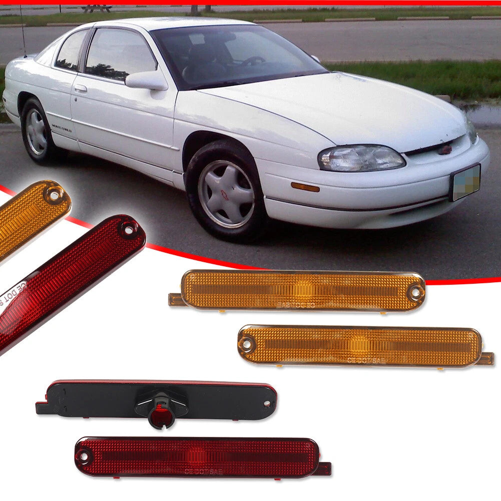 Set of 2 Side Marker Light Lens for Chevy Lumina & Monte Carlo