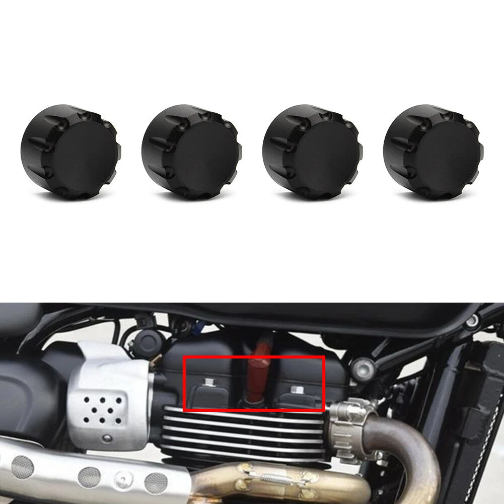 Billet Aluminum Head Bolt Cover Cap for Triumph T120 Thruxton Scrambler (2016–2023)