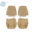 Set of 2 Seat Covers for Ford F-150 (2009–2014) Tan Perforated Leather