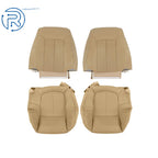 Set of 2 Seat Covers for Ford F-150 (2009–2014) Tan Perforated Leather