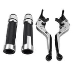 Folding Extendable Brake Clutch Levers & Handlebar Grips for Kawasaki ZX6RR