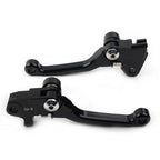 Black Pivot Brake Clutch Levers for Kawasaki KX250F KX450F (2004–2023)