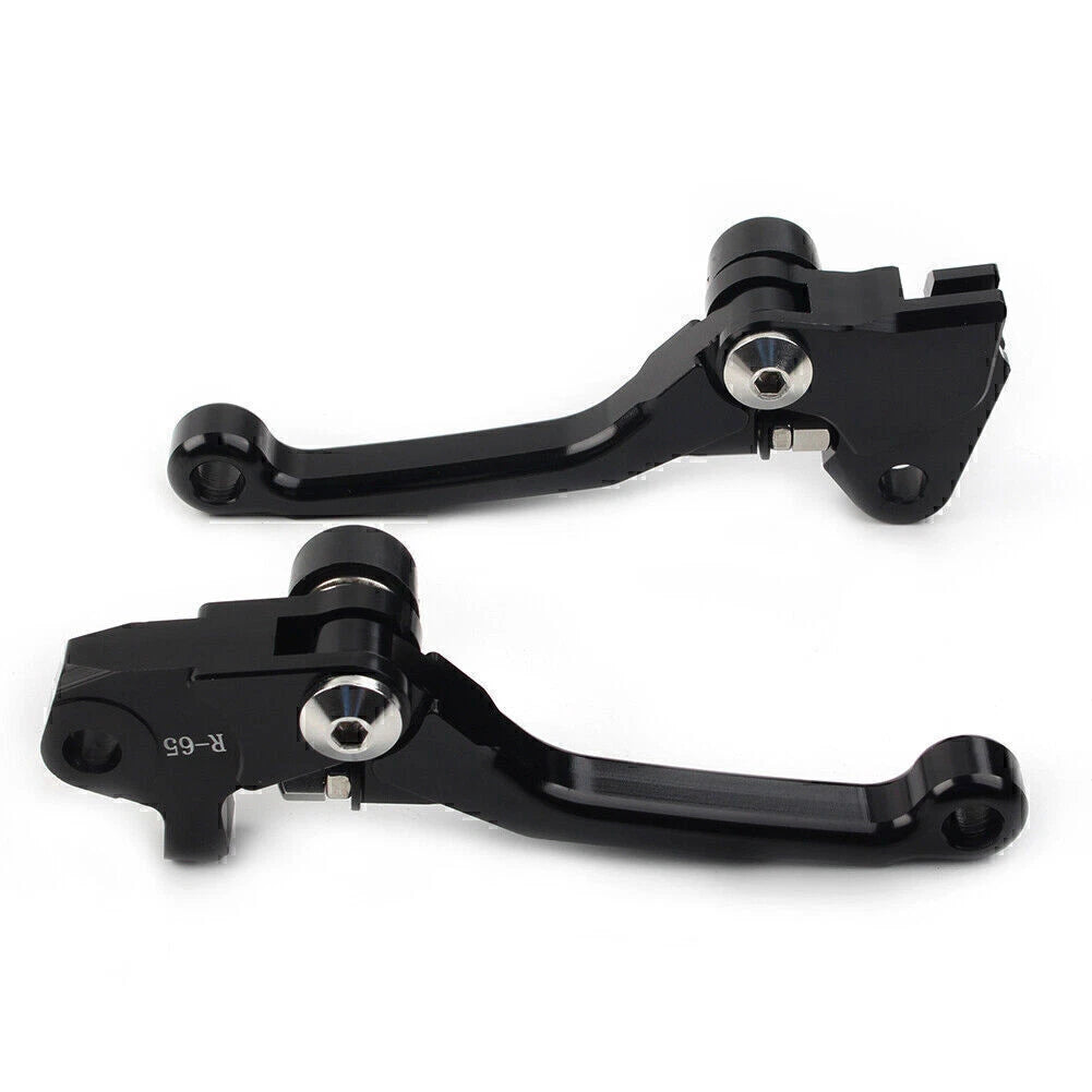 Black Pivot Brake Clutch Levers for Kawasaki KX250F KX450F (2004–2023)