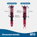 Adjustable Coilovers Kit for Honda Accord (1990-1997)