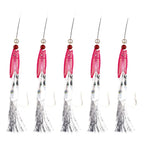5pcs Deep Sea Fishing Hooks Lure Rigs for Herring Mackerel