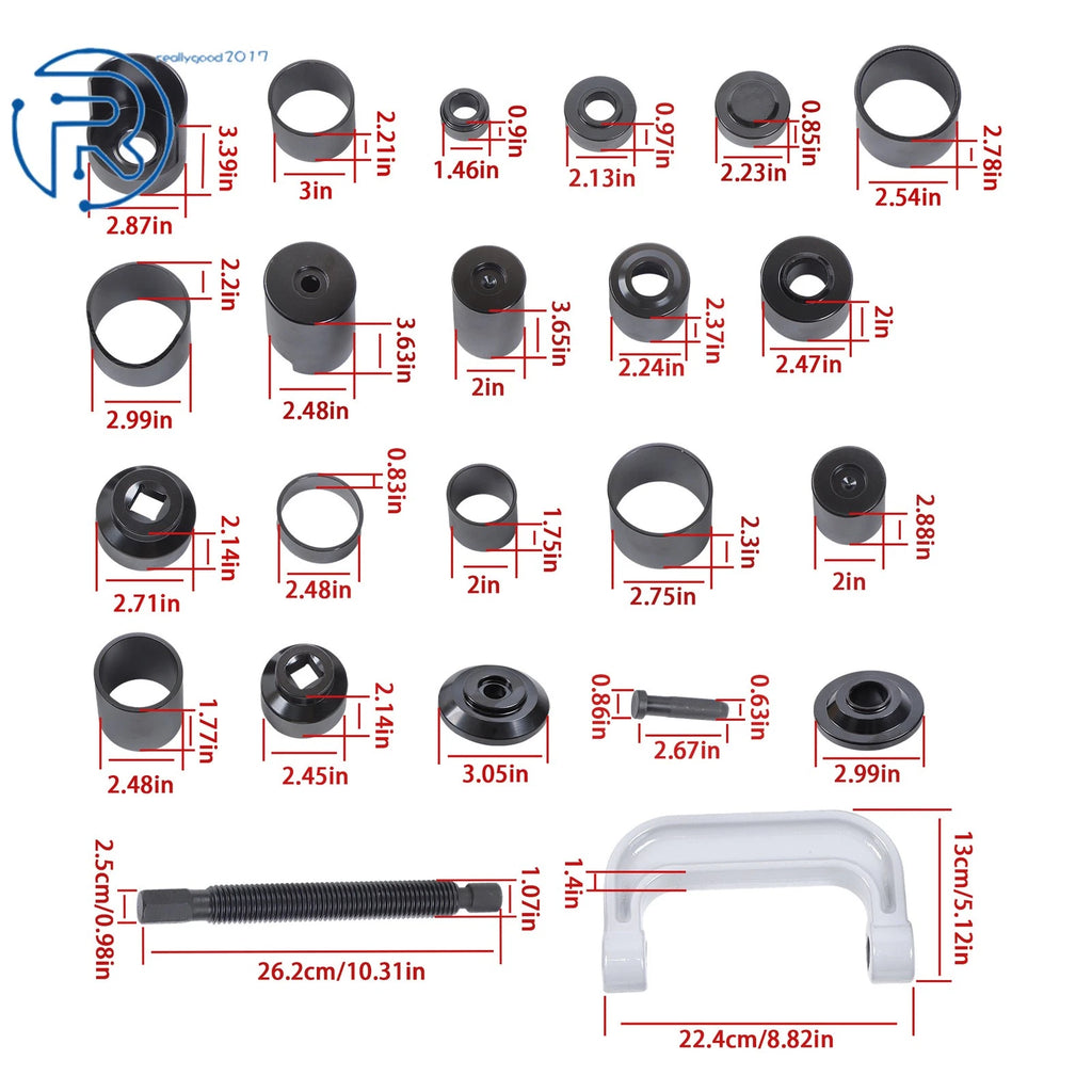 23 Piece Ball Joint U-Joint Service Tool Kit for Automotive