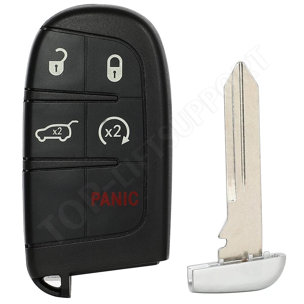 Key Fob Remote Shell Case for Jeep Grand Cherokee Compass (2015–2018)