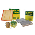 Mann Oil Air Carbon Cabin Filter Service Kit for BMW F01 F02 F07 F10 F12 (N55 Turbo)