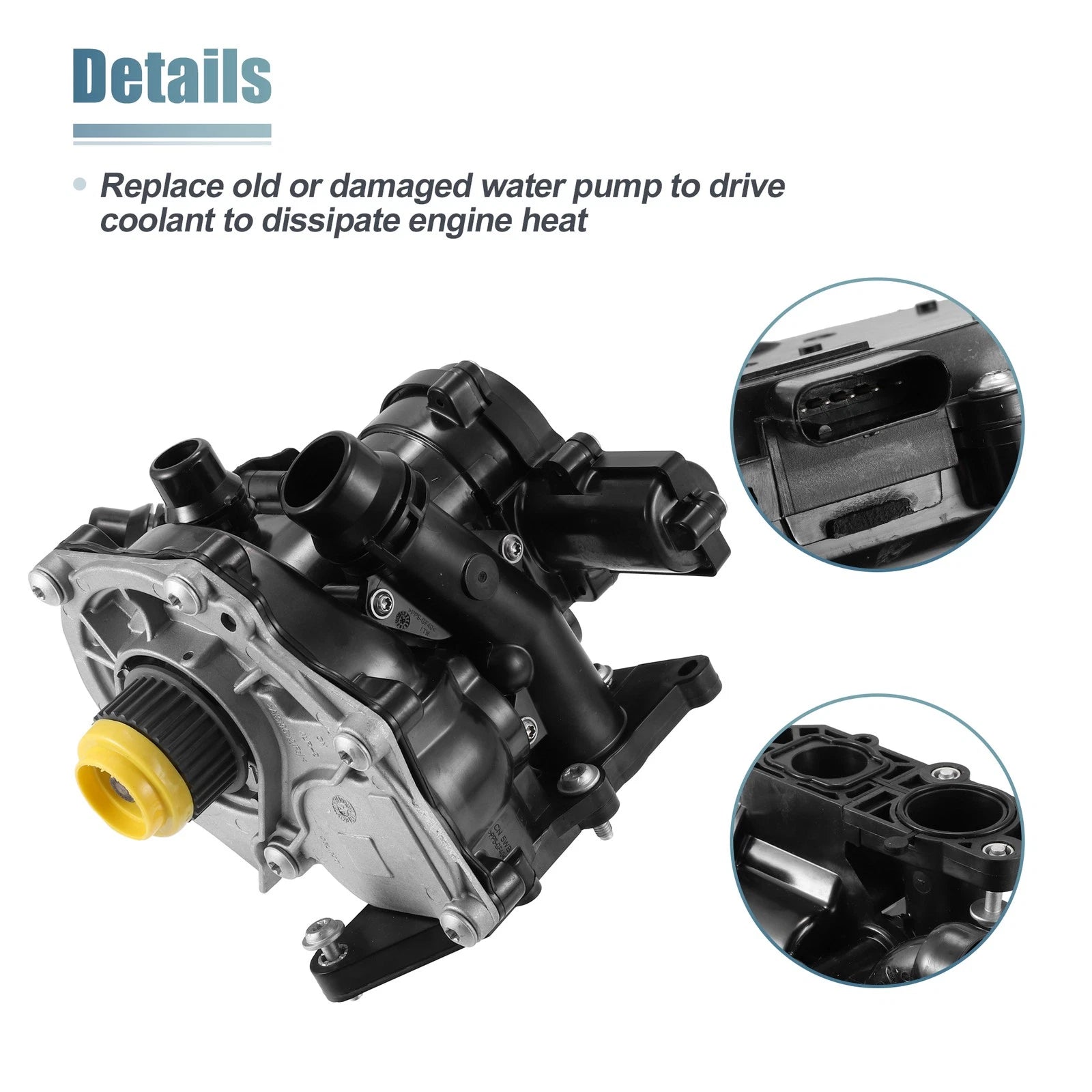 Water Pump Thermostat Housing Assembly 06L121011B for Audi A3 A4 A5 S3 TT (2006–2019)