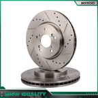 Front Drilled Slotted Brake Rotors for Honda Accord Crosstour Acura RDX (2008–2015)