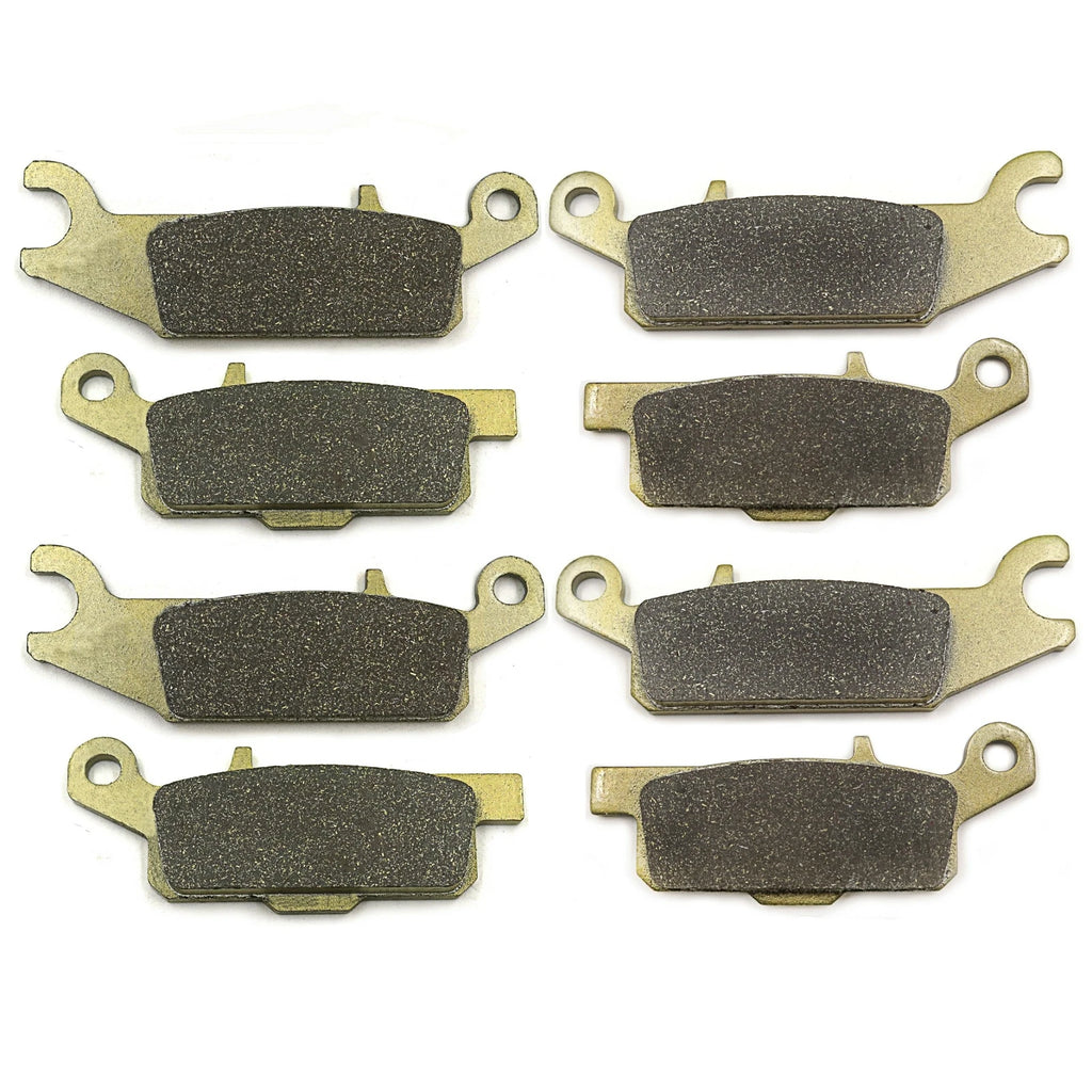 Set of 4 Brake Pads FA443F FA444F FA445R FA446 for Yamaha YFM700 Grizzly (2007)