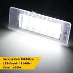 2PC LED License Plate Light Assembly for Chevy Corvette (2012–2020)