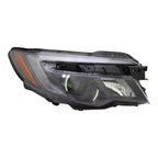 Passenger Halogen Headlight Assembly w/LED Daytime Running Lights w/Auto On/Off