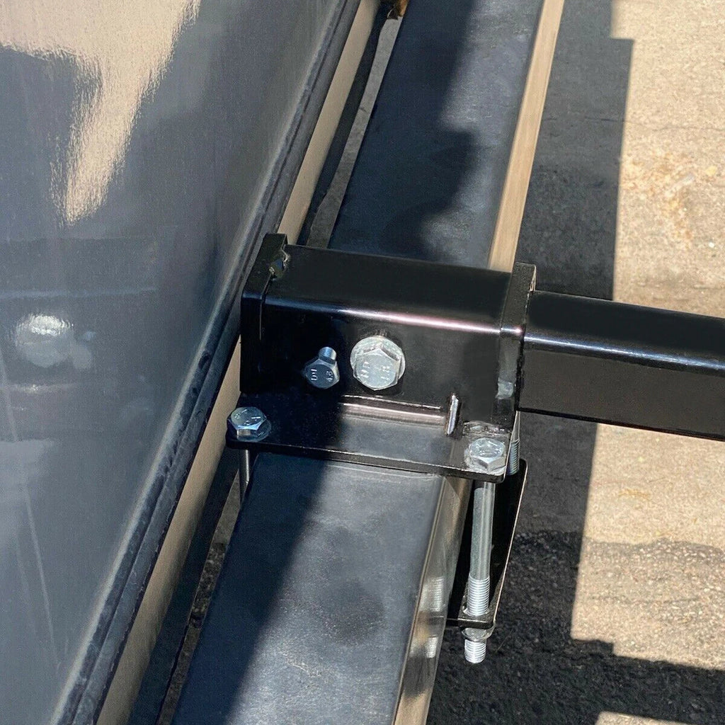 4'' Square RV Bumper Receiver Adapter for 2'' Hitch Mount Rack