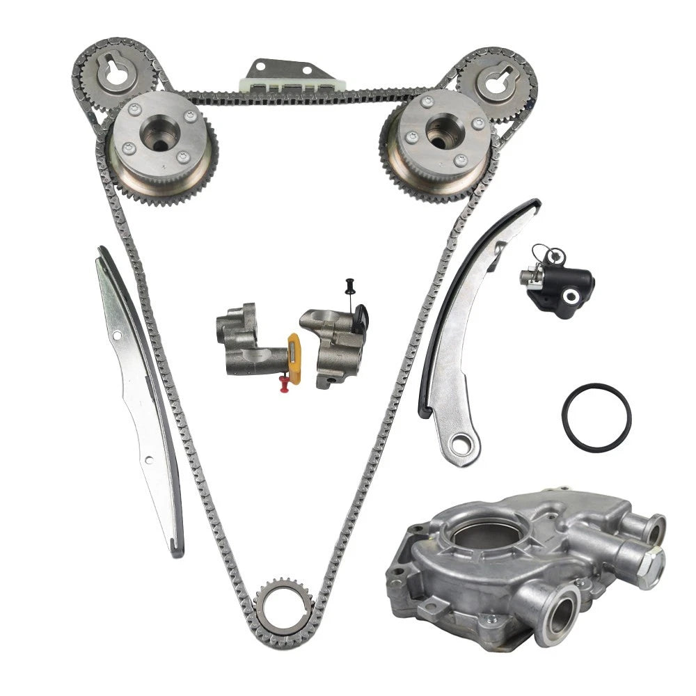 Timing Chain Kit with VVT Gears & Oil Pump for Nissan Frontier Xterra (2005–2019)